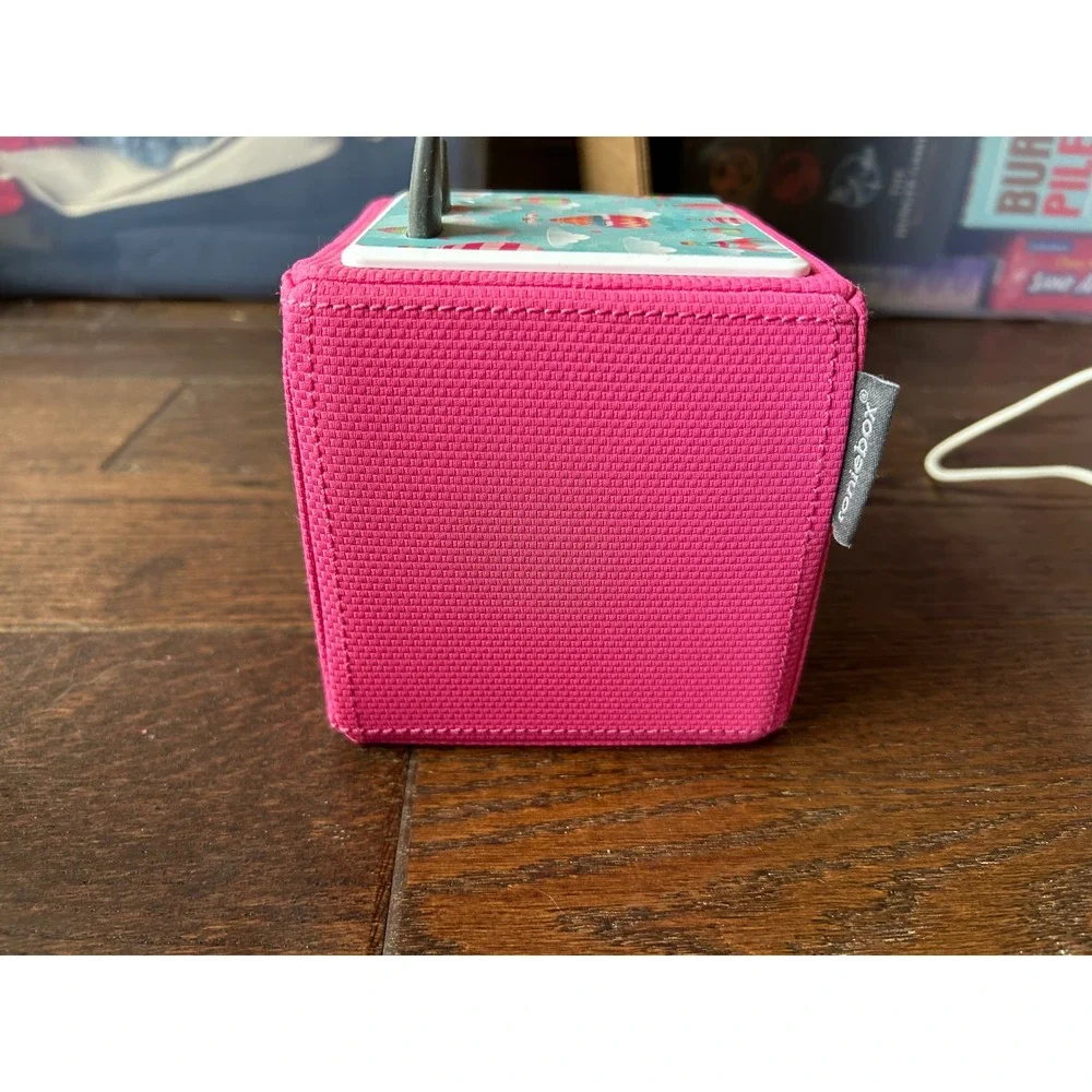 Toniebox Pink Audio Player Kids Screen-Free Storyteller Music Box with Charger